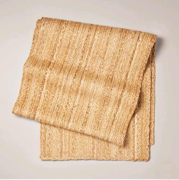 Hearth & Hand with Magnolia 20"x90" Natural Jute Braided Table Runner - Picture 1 of 3